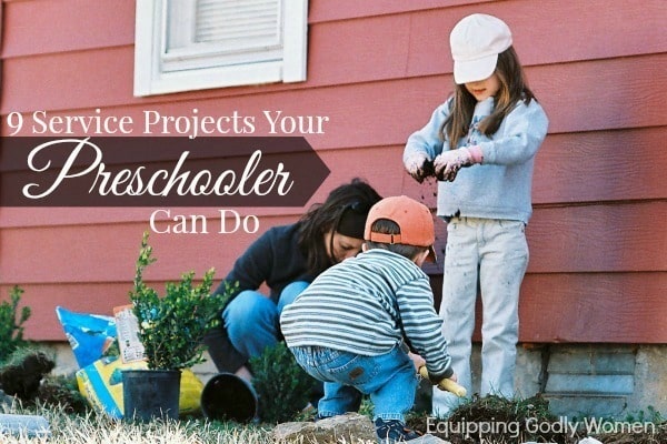 9 Service Projects Your Preschooler Can Do