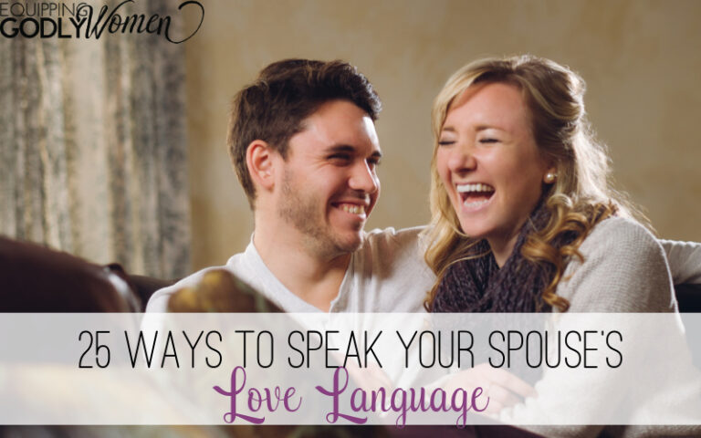25 ways to speak your spouse's love language
