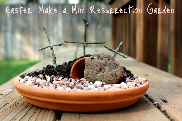 DIY Mini Resurrection Garden Easter Craft from We are That Family