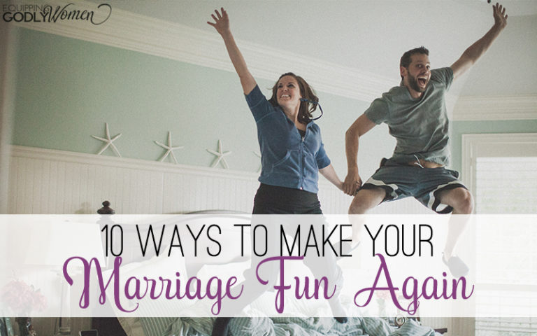 Husband and wife with words 10 ways to make your marriage fun again