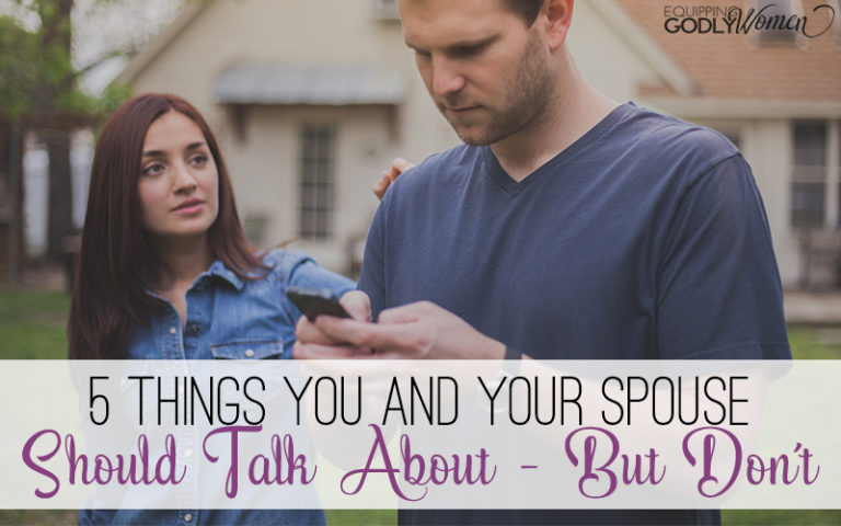  5 Things You and Your Spouse Should Talk About - But Don't