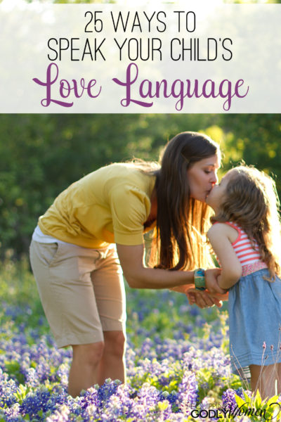 25 Ways to Speak Your Child's Love Language Pin