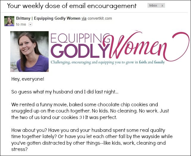 Equipping Godly Women Newsletter