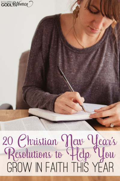  Looking for Christian New Year's Resolution Ideas? Try one of these!