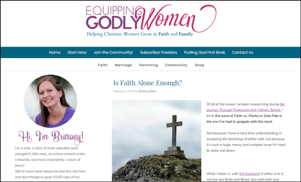 Equipping Godly Women website