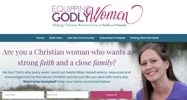 Equipping Godly Women - top Christian blogs for women