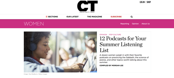 Christianity today website screenshot