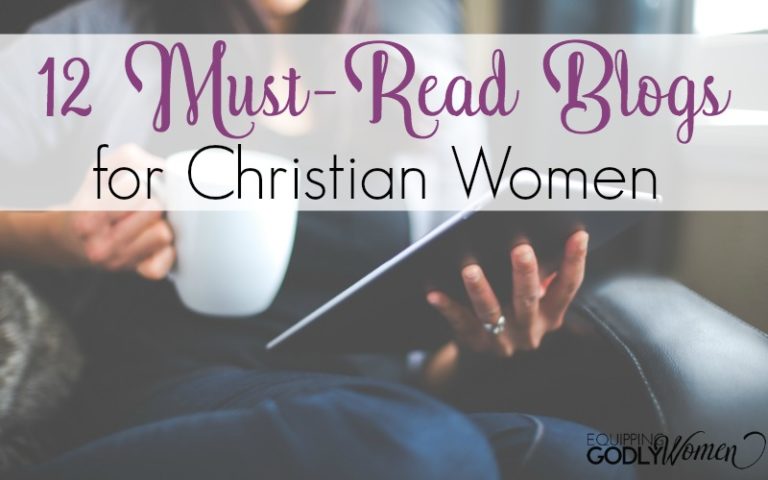 Woman reading Christian blogs with coffee