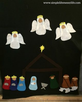 felt nativity scene