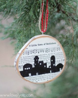 o little town of bethlehem ornament