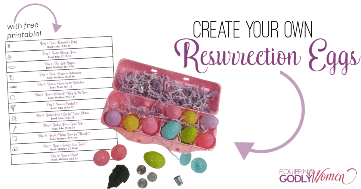 DIY Resurrection Eggs Lesson (with Bible Verses and Free Printable