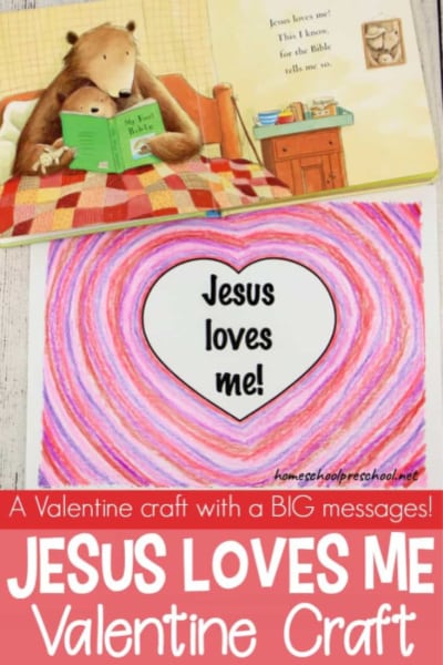 Jesus Loves Me Valentine's Craft for Kids