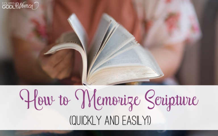 Open Bible with caption: How to Memorize Scripture quickly and easily