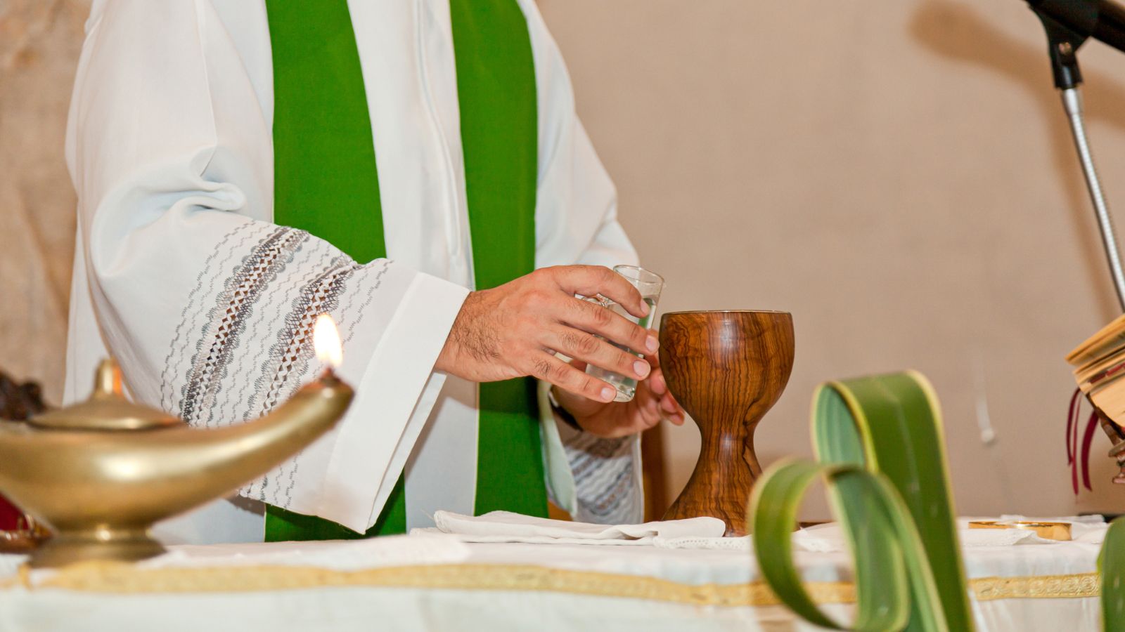 Priest at altar