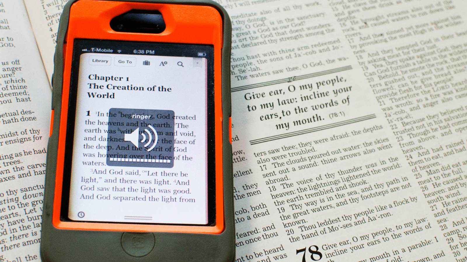 Phone and Bible