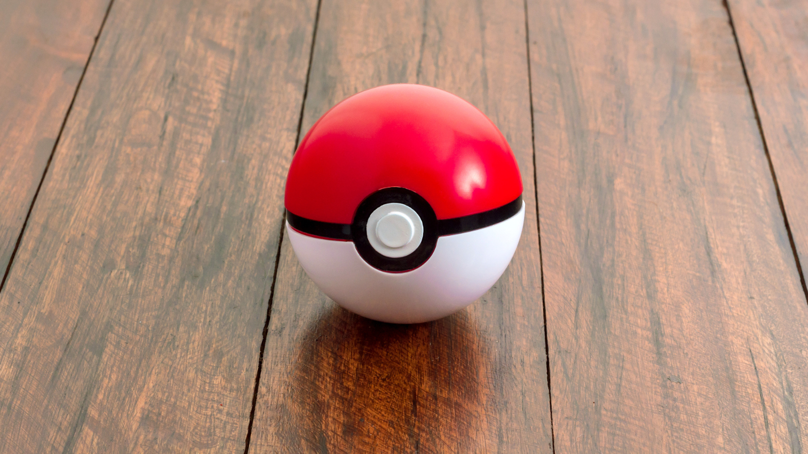 pokemon ball on wooden table