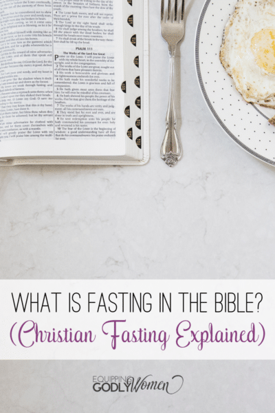 Bible and Breakfast with words What is Fasting in the Bible