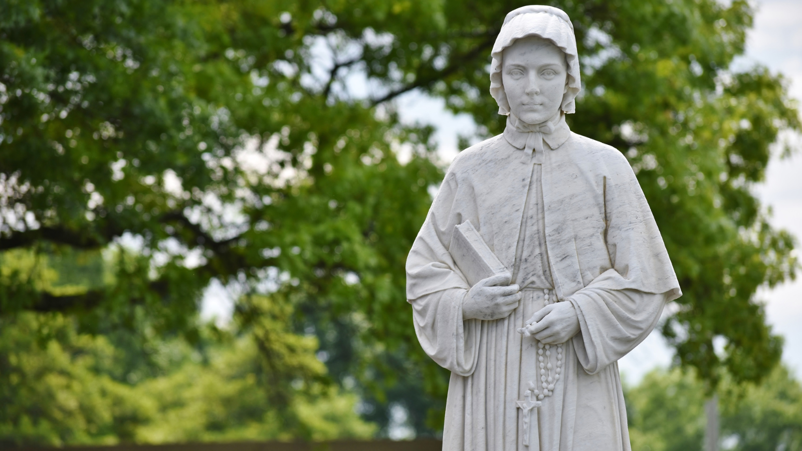 A statue of Saint Elizabeth Ann Seton.