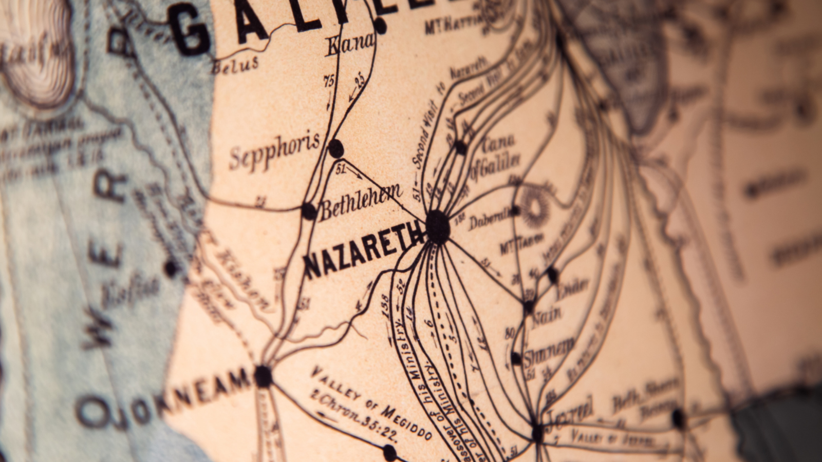 A map of Nazareth.