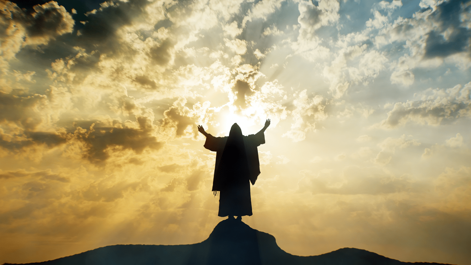 A depiction of Jesus transfiguring on Mount Tabor in Israel.