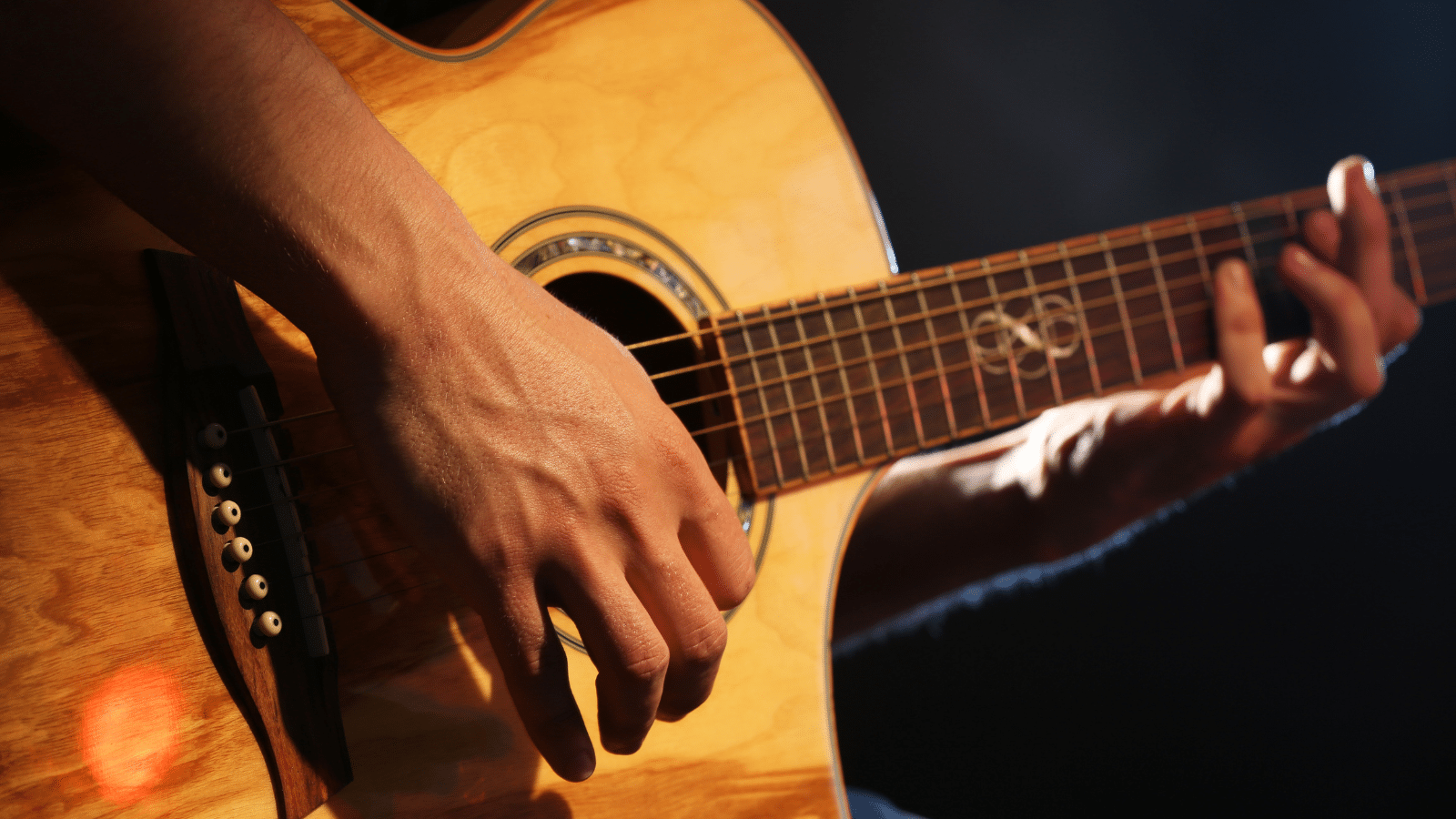 man playing guitar