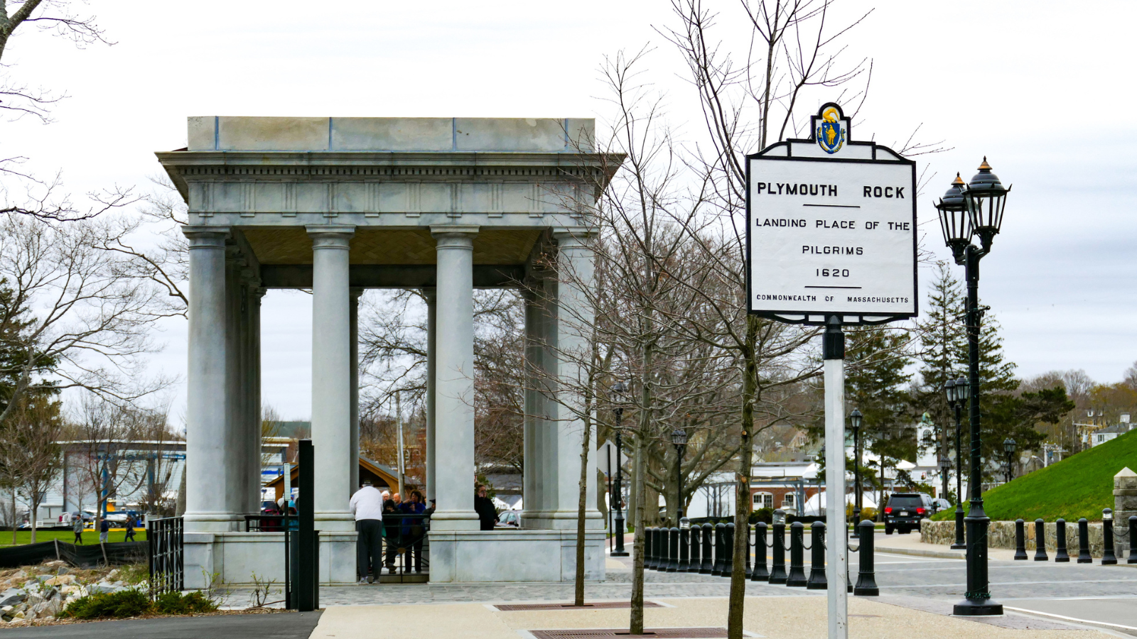 Plymouth Rock monument 