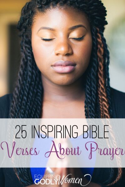 Woman with words Inspiring Bible Verses About Prayer