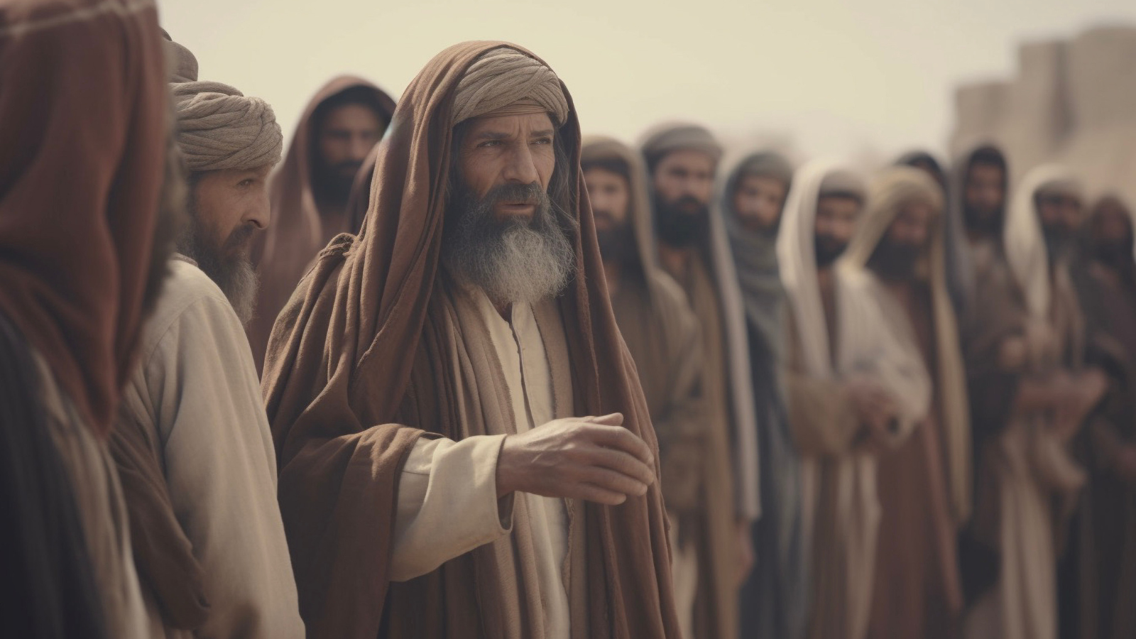 Group of men that look like Pharisees