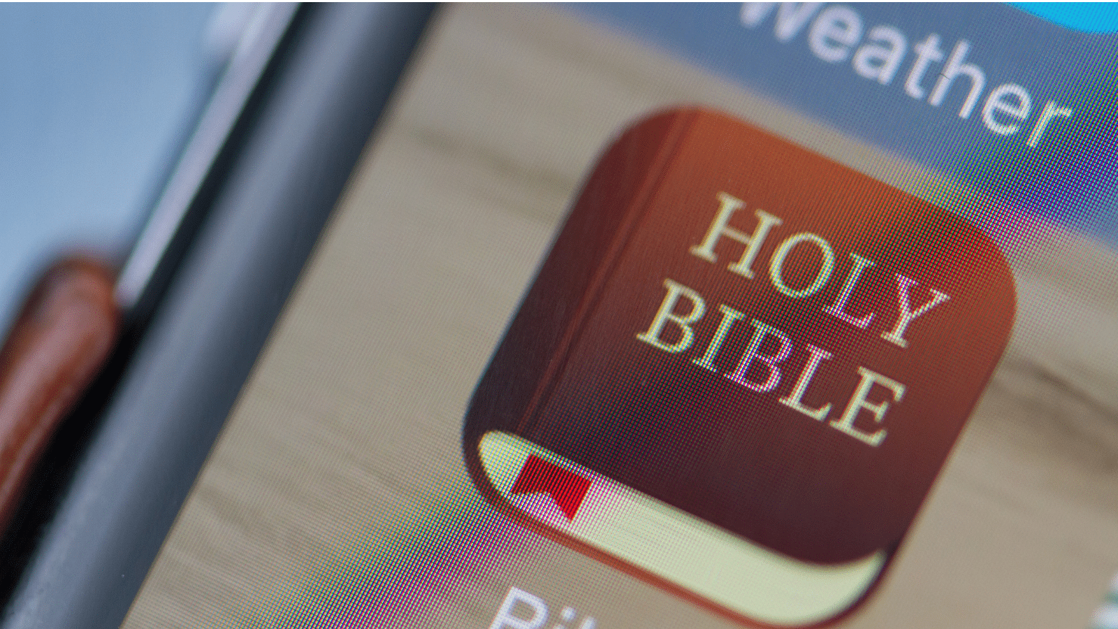 Bible app on phone