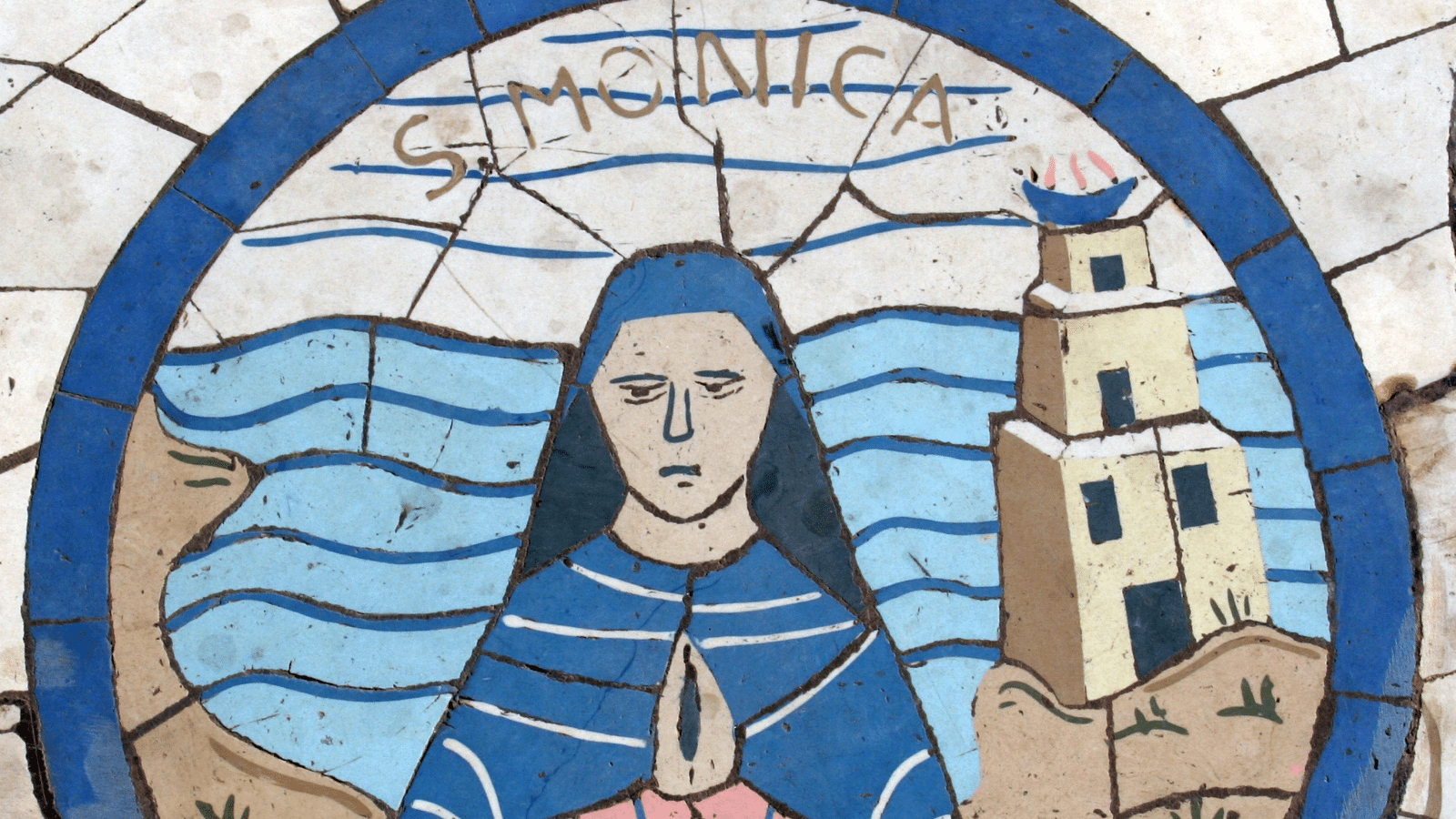 Mosaic of Saint Monica