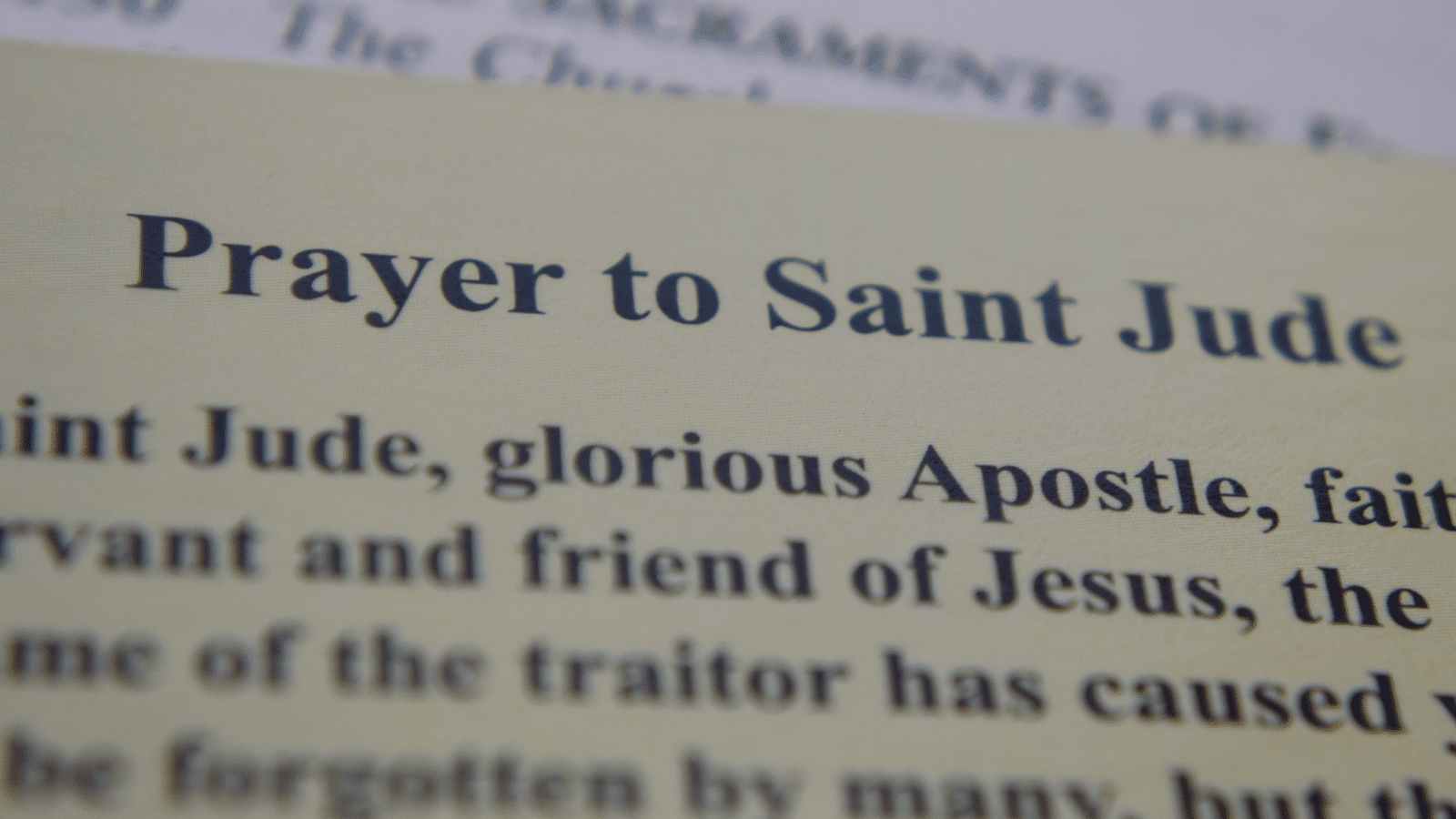 Prayer to Saint Jude