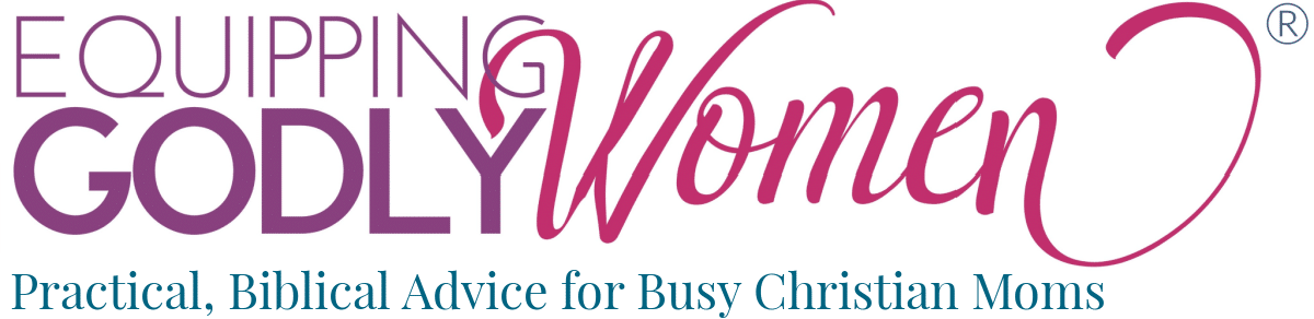 Equipping Godly Women Logo Practical Biblical Advice for Busy Christian Moms