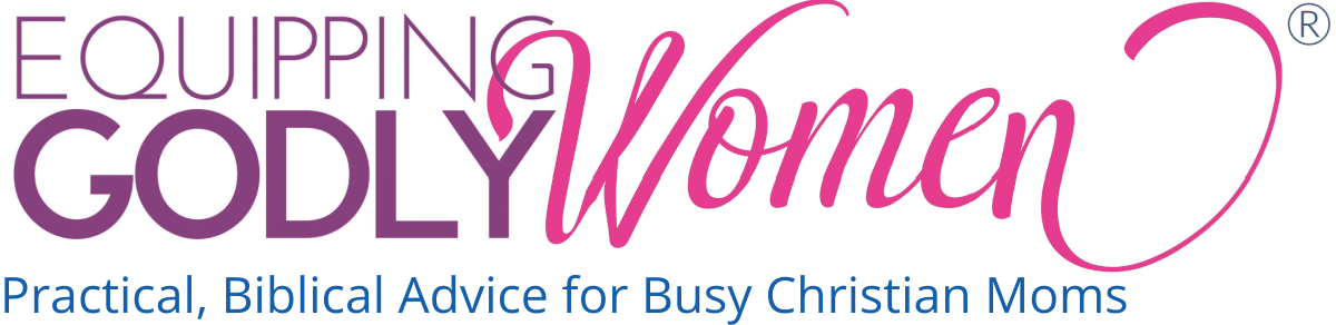 Equipping Godly Women Logo Practical Biblical Advice for Busy Christian Moms