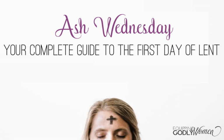 Woman with ashes on forehead for Ash Wednesday
