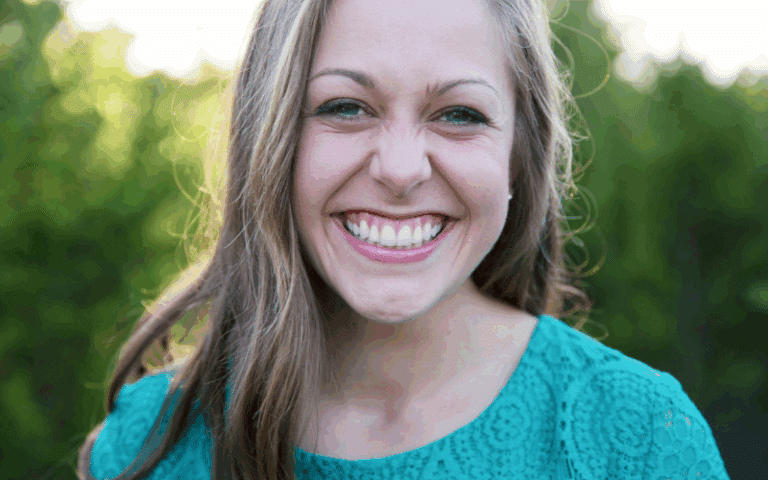 Woman smiling