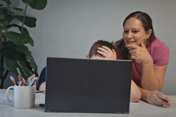 Homeschool Max Review - Brittany Ann with child