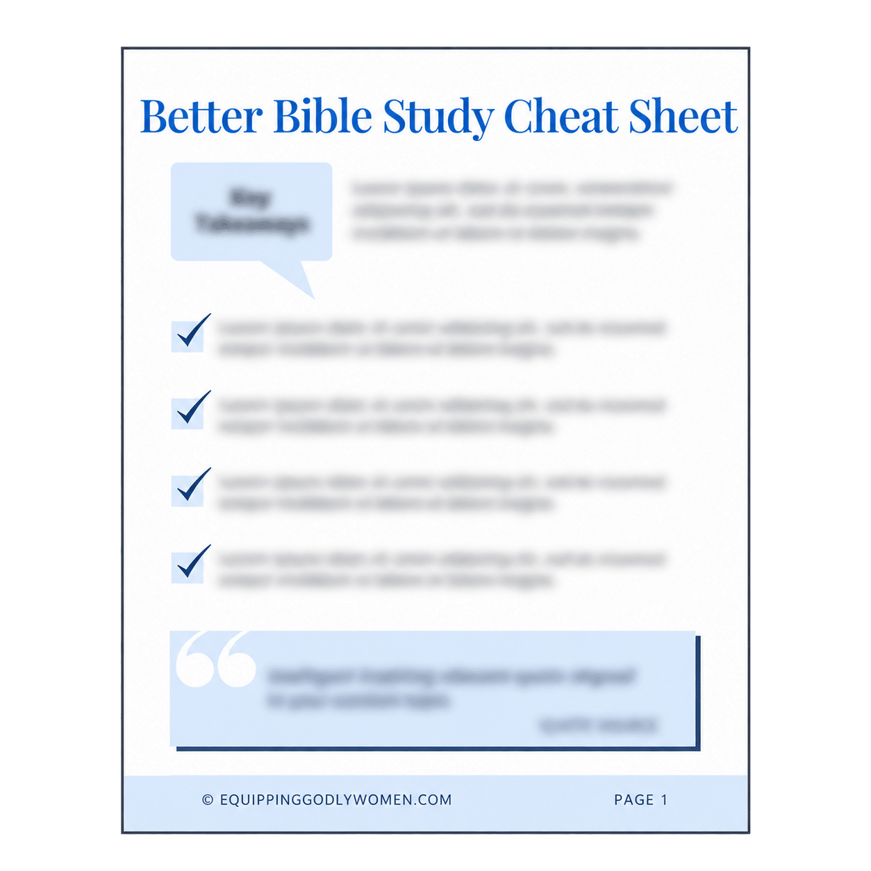 Better Bible Study Cheat Sheet Preview